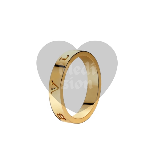 Cheap price LOVE wedding band, yellow gold (750/1000). Width: 3.6 mm in Buan-gun