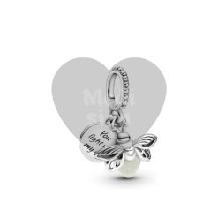 Cheap price Sparkling Infinity Heart Dangle Charm Bracelet Charm Moments Bracelets in Buan-gun