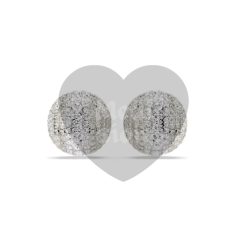 Cheap price Sublima clip earrings White, Rhodium plated in Buan-gun