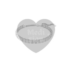 Cheap price Millenia choker Octagon cut, White, Rhodium plated in Buan-gun